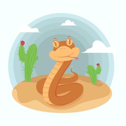 Ilustración de serpiente vector