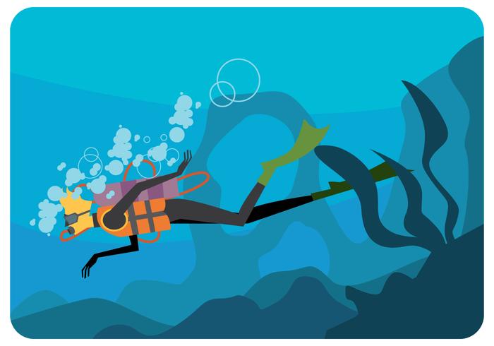 Scuba Diver Vector