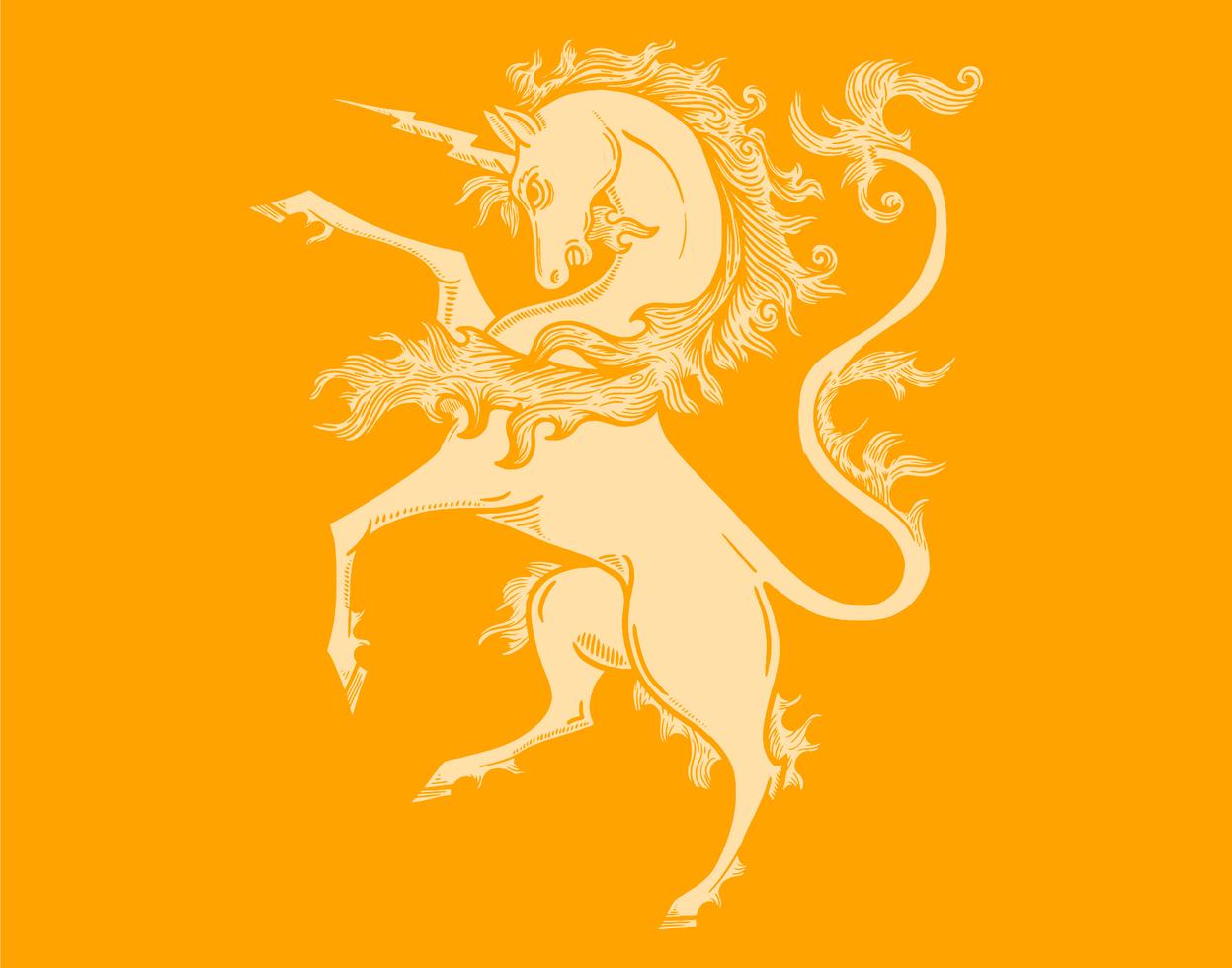 unicorn coat of arms 208551 Vector Art at Vecteezy