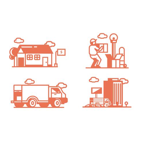 Moving Truck vector