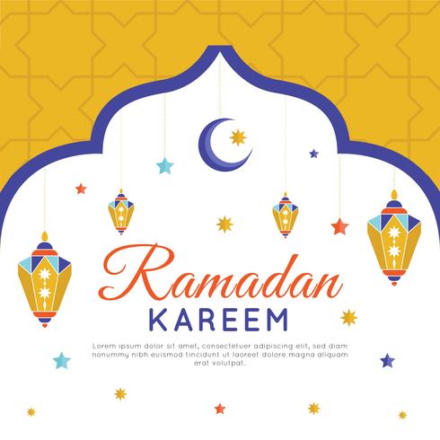 Colorful Ramadan Background Vector