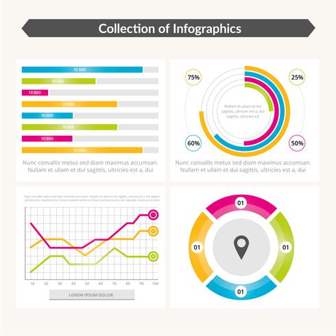 Diseño de plantilla de vector infografía