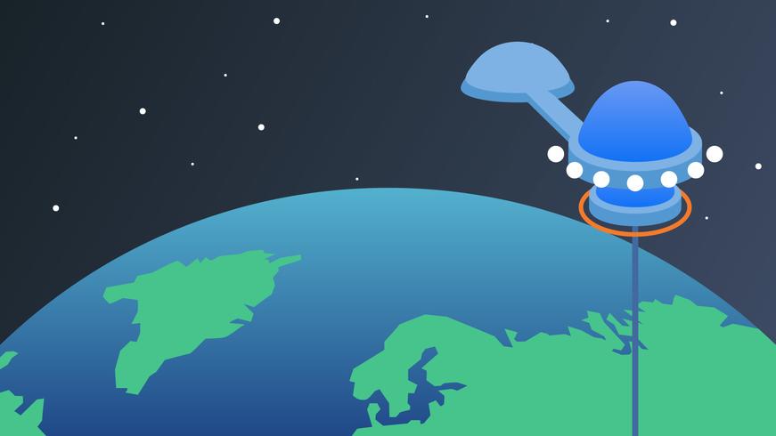 Awesome Space Elevator Vectors