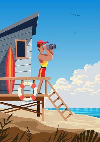 Lifeguard vector