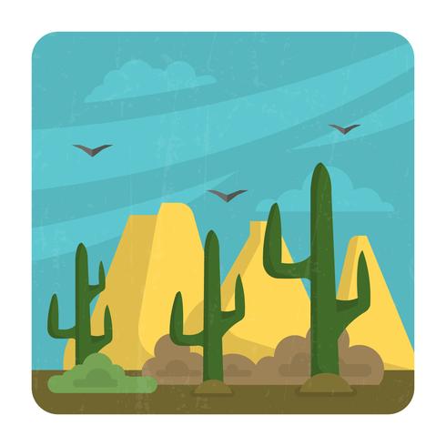 Diseño de paisaje plano vector