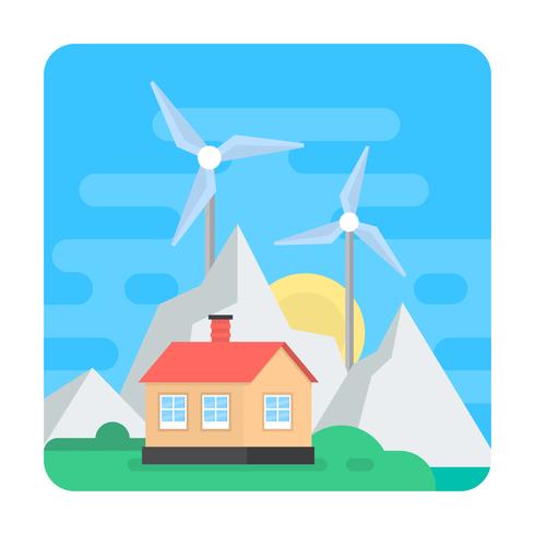 Flat Landscape Design vector