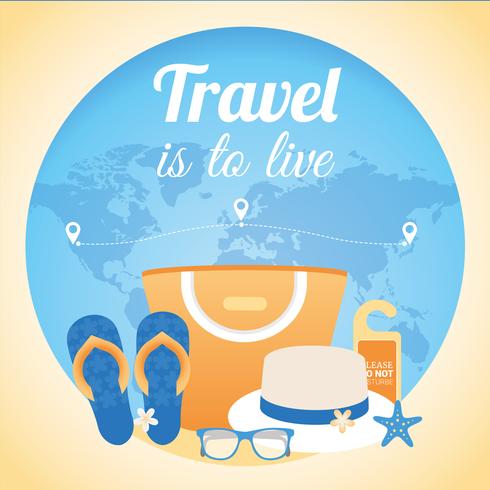 Vector Summer Vacation Design Elements