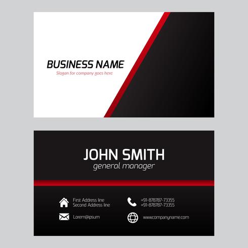 Free Vector Clean Business Card Template