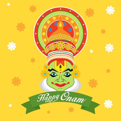 feliz onam vector