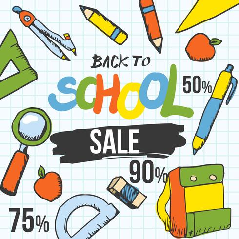 Back to School Sale vector