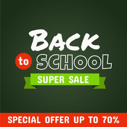 Back to School Super Sale vector