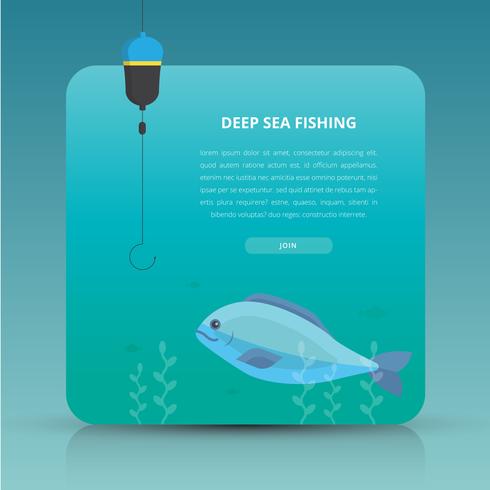 Download Deep Sea Fishing Event Invitation Template. - Download Free Vectors, Clipart Graphics & Vector Art