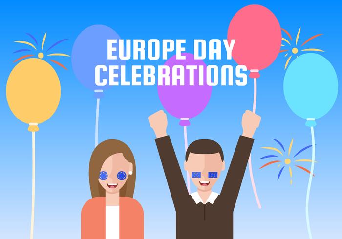 Outstanding Europe Day Vectors