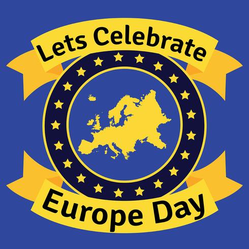 Europe Day Vector Background