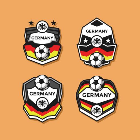 Vector de parches de fútbol de Alemania