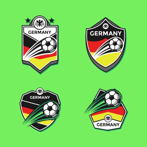 Germany Football Club Patches Vector