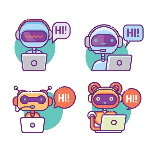 Virtual Online Help Customer Support vector
