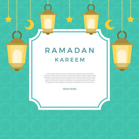 Flat Ramadan Vector Illustration