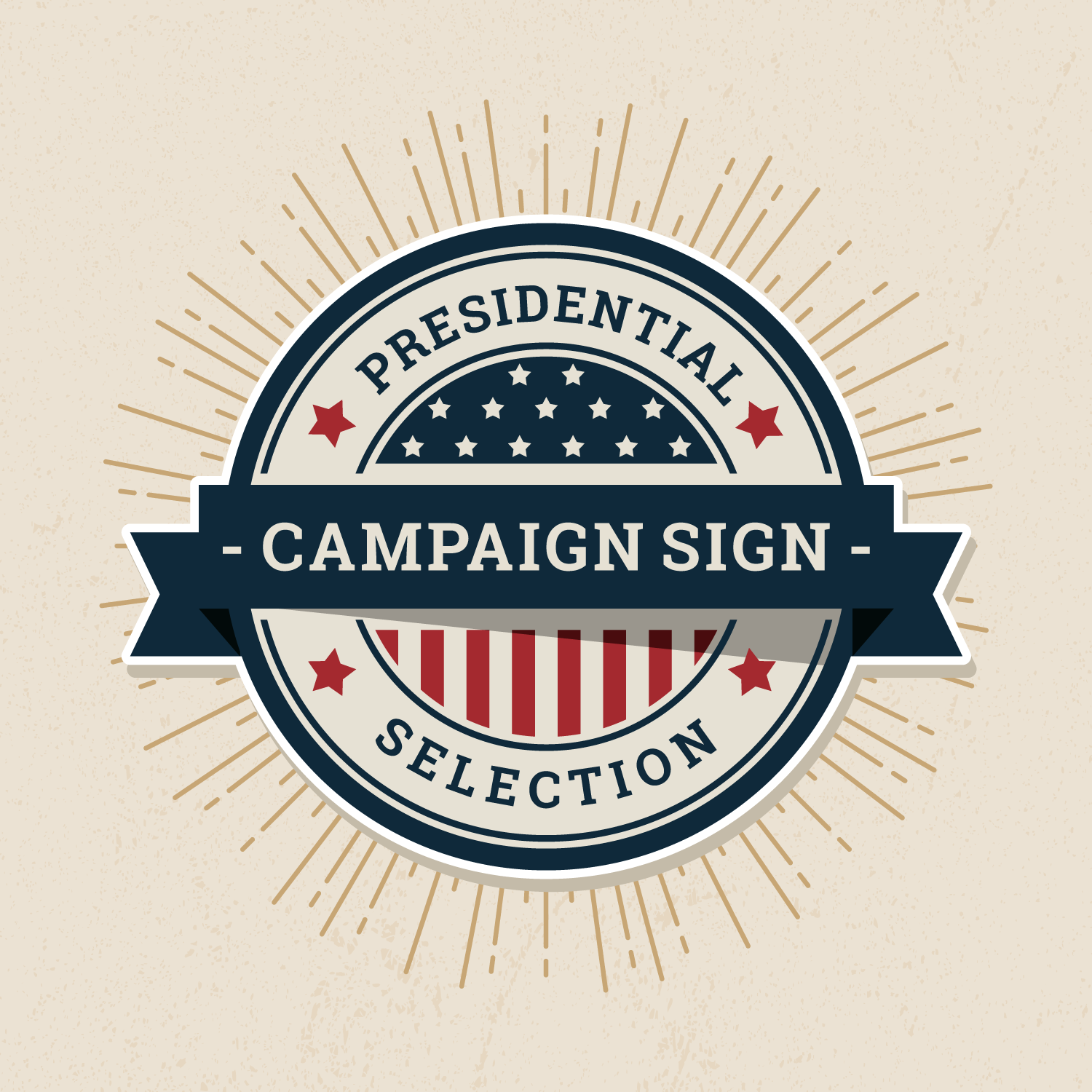 Campaign Sign Label 209154 Vector Art at Vecteezy
