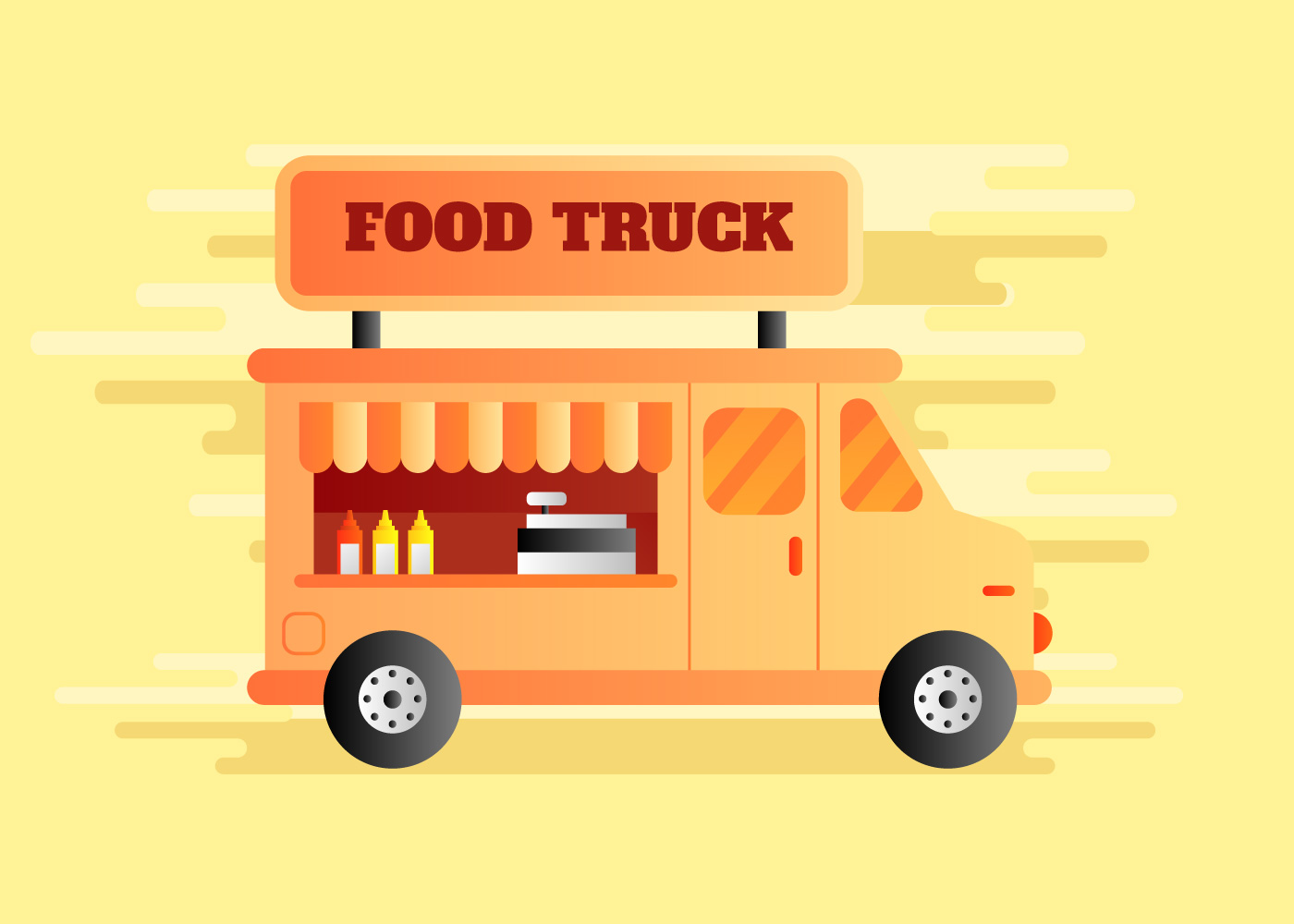 Food Truck Vector Illustration 209162 Vector Art at Vecteezy