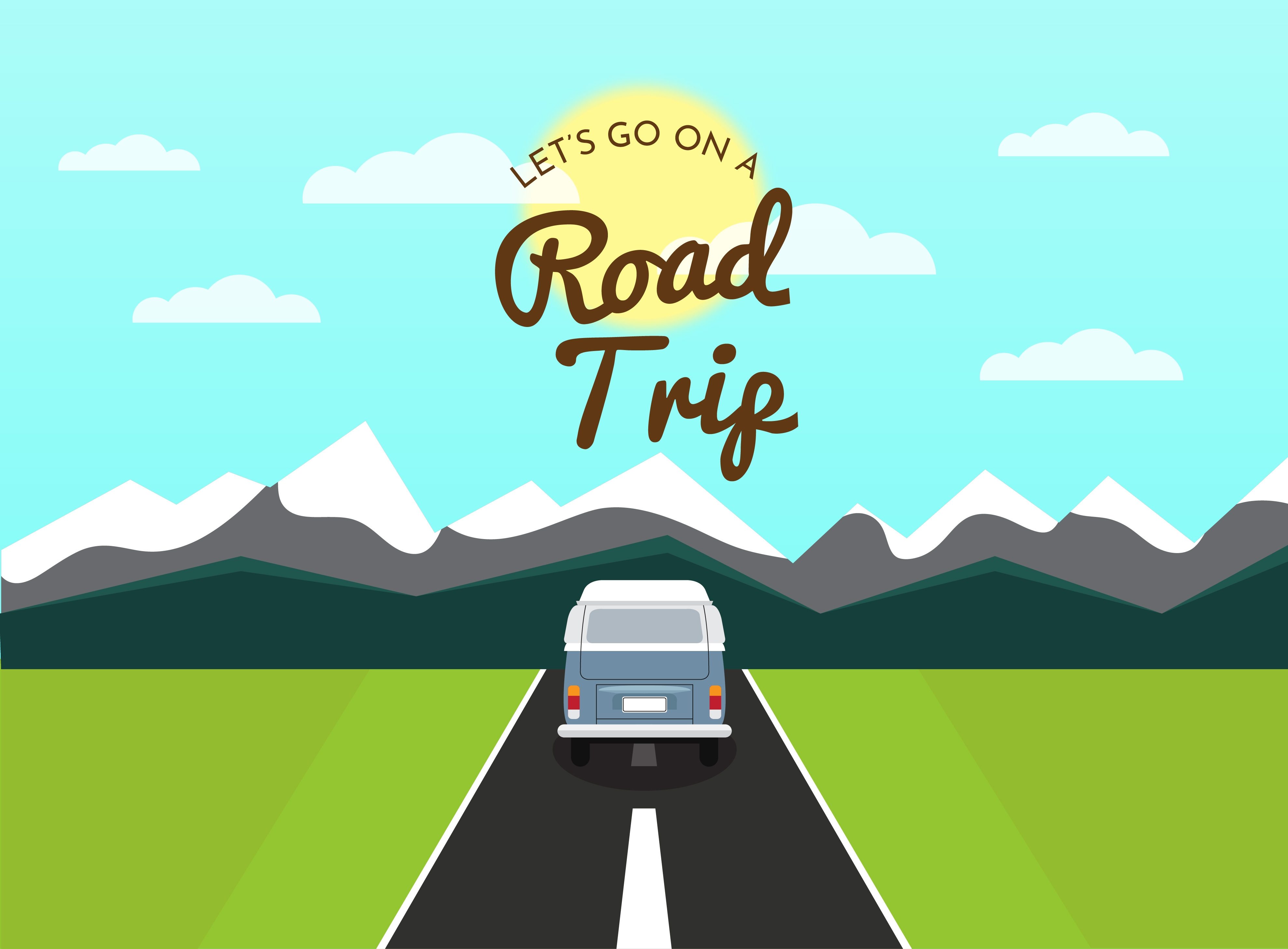 road trip clipart vector free