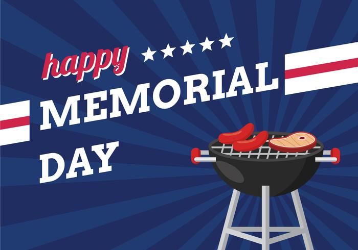 Memorial Day Celebration Background vector