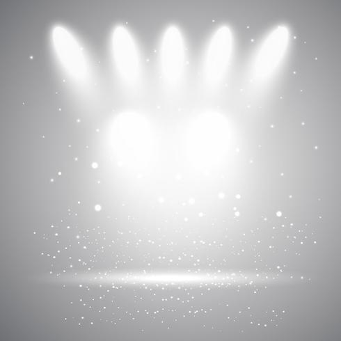 Spotlight display background  vector