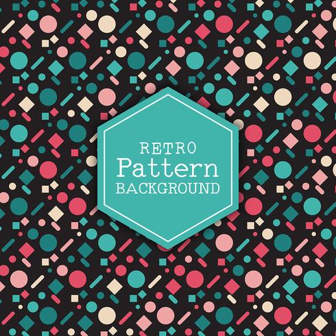 Retro pattern background 2609 vector