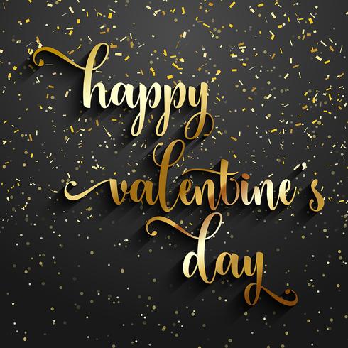 Valentine's day confetti background  vector