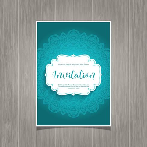 Decorative invitation background vector