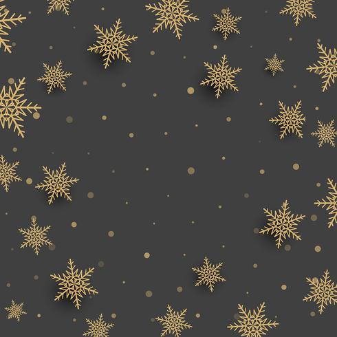 Fondo de copo de nieve de Navidad vector