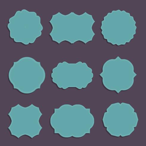Stylish labels collection vector