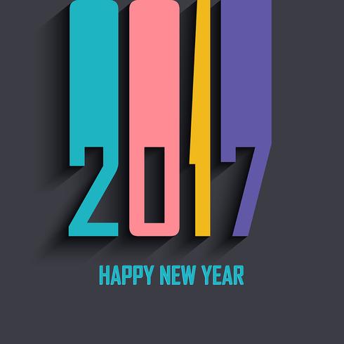 Modern Happy New Year background  vector