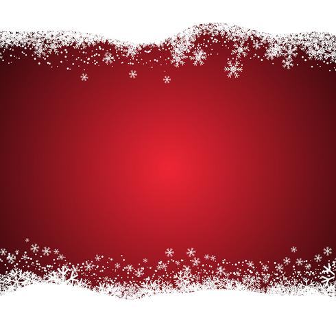 Snowy Christmas background vector