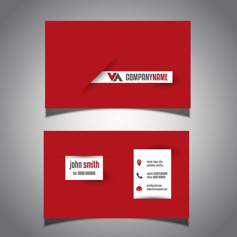 Bold business card design  vector