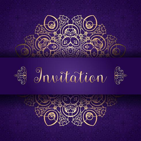 Decorative invitation background  vector