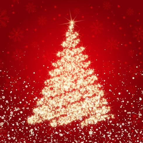 Sparkle Christmas tree  vector