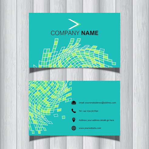 Abstract business card design vector