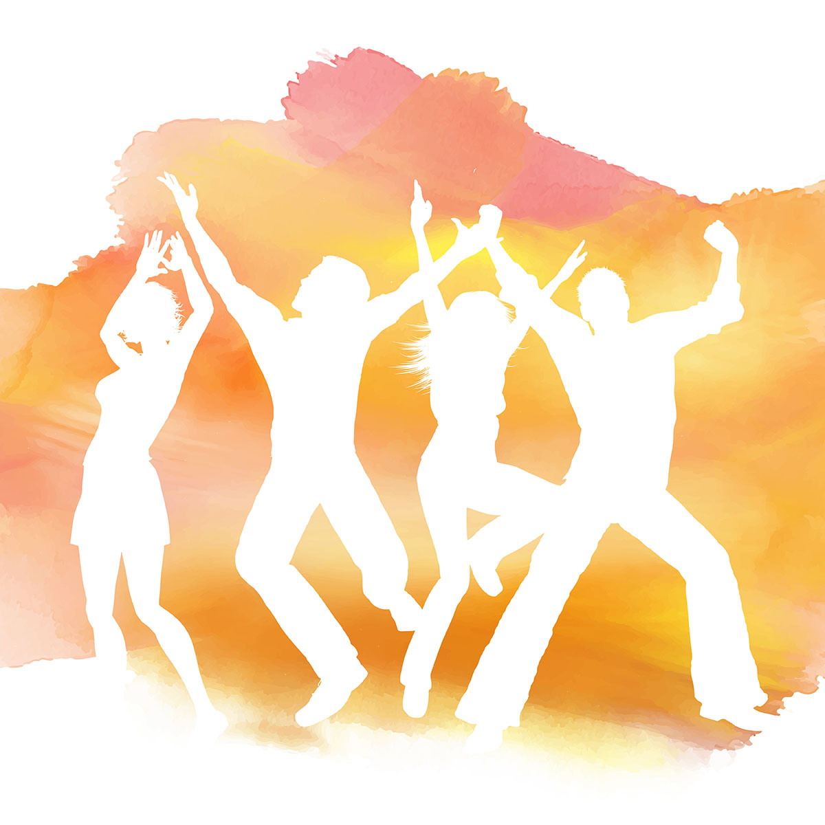 People dancing on a watercolor background 209691 Vector Art at Vecteezy Watercolor People Dancing