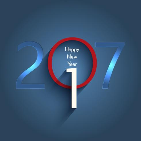 Diseño de tipografía feliz año nuevo vector