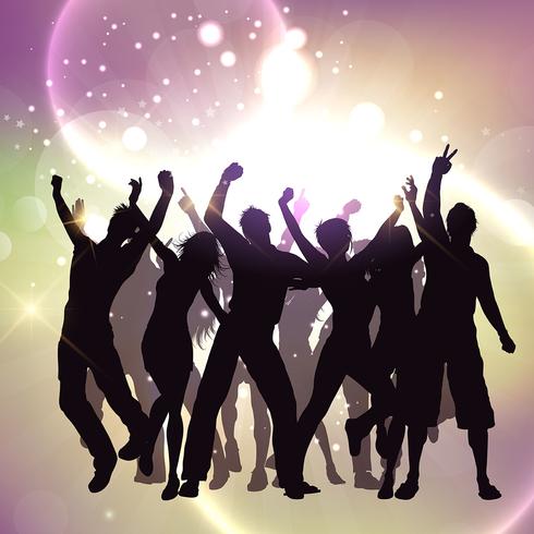 Party crowd background  vector