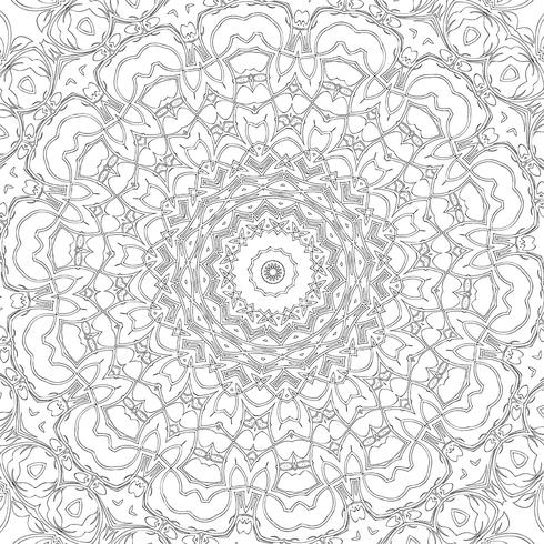 Adult colouring page design vector