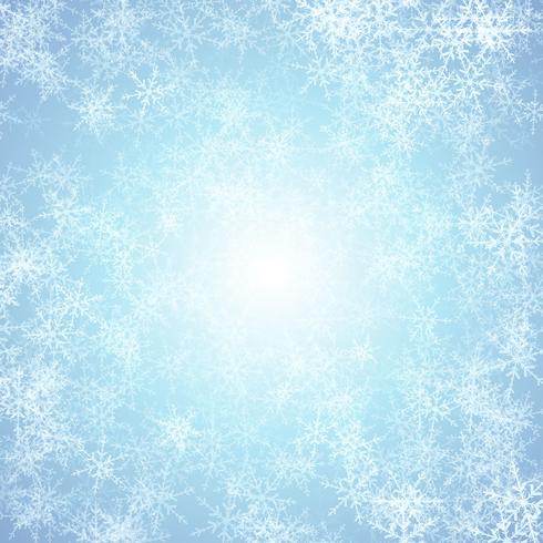 Christmas background with ice effect vector