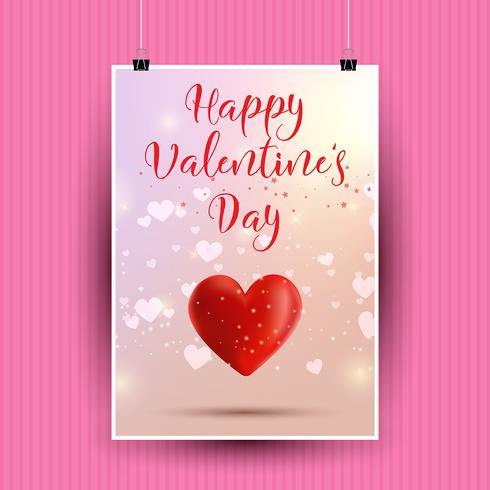 Tarjeta de san valentín vector