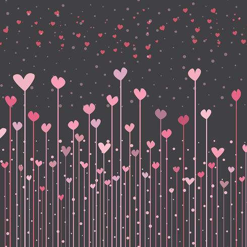 Hearts background  vector