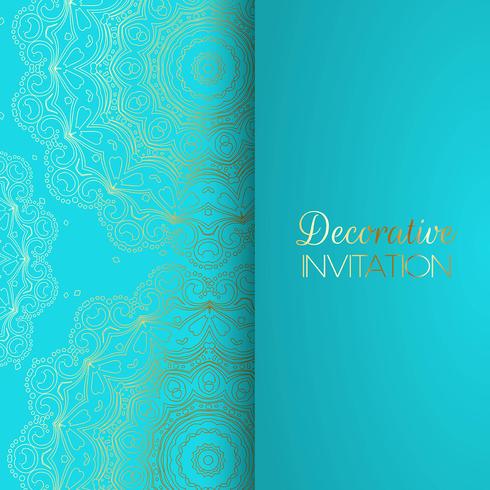 Decorative invitation background vector