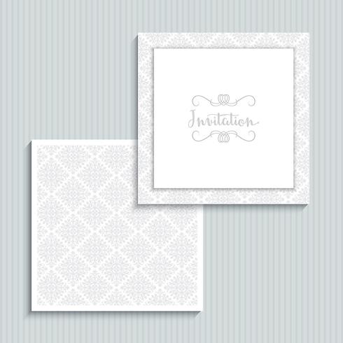 Diseño de invitación de boda vector