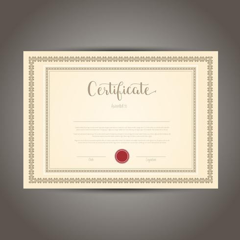 Certificate design  vector