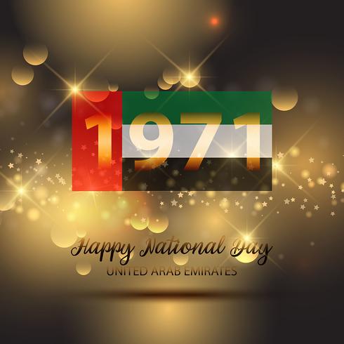 Decorative background for UAE National Day celebration vector