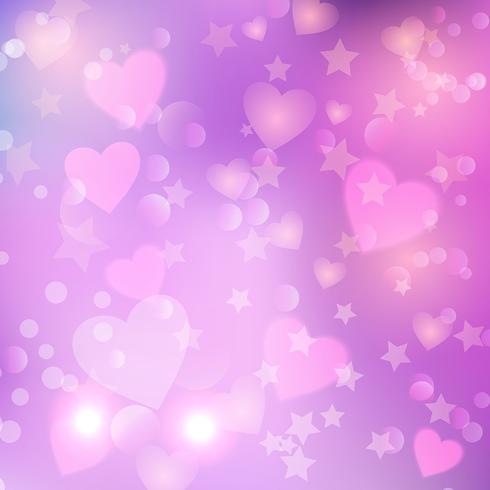 Valentine's Day heart background  vector